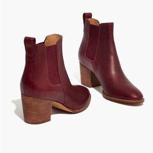 Madewell Leather Reagan Boot in English Saddle